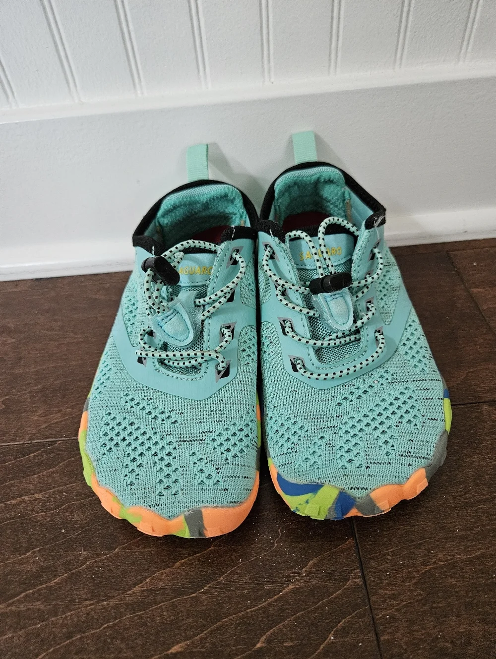 Saguaro Barefoot Water Shoes Size 31 EU (13 US) In Teal